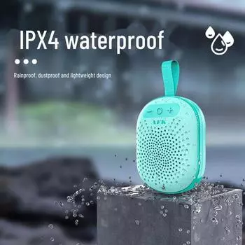 TWS Bluetooth-динамик с 3D-звуком, 4-уровневой водонепроницаемостью, портативным спортивным дизайном и RGB-подсветкой — идеальный подарок на Праздник середины осени. синий