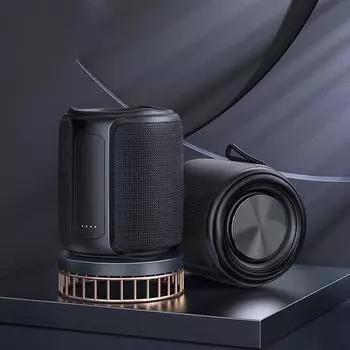 TWS Bluetooth-динамик, водонепроницаемый, мощный басовый звук, мини-стереосистема объемного звучания чёрный