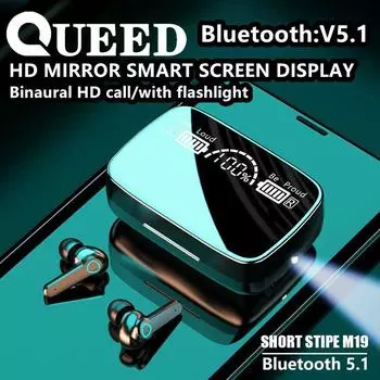 TWS Bluetooth-гарнитура Гарнитура с двумя наушниками Водонепроницаемые Bluetooth-наушники