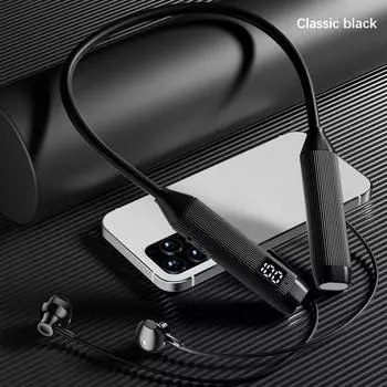 TWS Bluetooth наушники со светодиодным дисплеем HiFi звуки наушники беспроводные наушники магнитный спортивный шейный ремешок шейная гарнитура с микрофоном