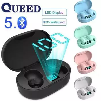 TWS E6S Bluetooth-наушники Беспроводные наушники, устойчивые спортивные наушники с шумоподавлением для Xiaomi Redmi с микрофоном