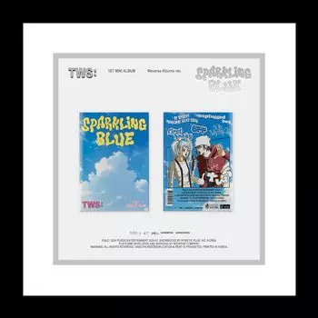 TWS Sparkling Blue 1-й мини-альбом Weverse Albums Version Dust QR Sealed Cover + 1p Card + 48p PhotoBook + 1ea Sticker + 1p Postcard + 1p PhotoCard + Tracking