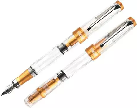 TWSBI Diamond 580ALR Fountain Sunset Extra Fine EF Pen, Yellow, TW100766, Nib,