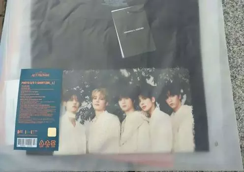 TXT-ACT : Футболка PROMISE Official MD S/S, размер L, ограниченный тираж в США с фотокарточкой ЗАВТРА ВМЕСТЕ