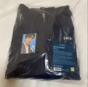 TXT-ACT : PROMISE EP.2 Официальная толстовка с капюшоном на молнии MD РАЗМЕРА M с набором фотокарточек Limited JAPAN TOMORROW X TOGETHER