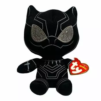 TY Beanie Babies Marvel Черная Пантера Плюшевый Талисман Плюшевый MARVEL BlackPanther Ty Beanie Babies Мальчики Девочки Подарок Американский Комикс Герой Бинни чёрный
