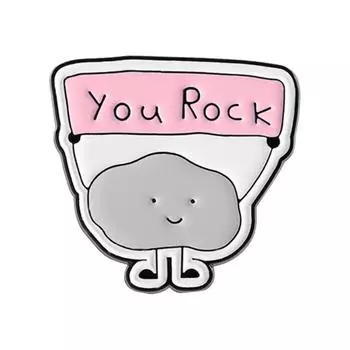 ТЫ КРУТ Вдохновляющая облачная брошь Сплав цинка Значок на лацкан Сумка Одежда Декоративная брошь Аксессуар-заявление 1pc