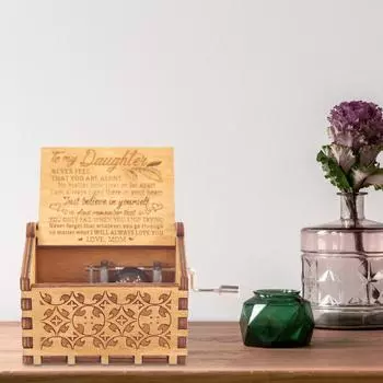 Ты мое солнышко деревянная резная музыкальная шкатулка ручной работы антикварная заводная музыкальная шкатулка красивый резной музыкальный гаджет для мамы и папы