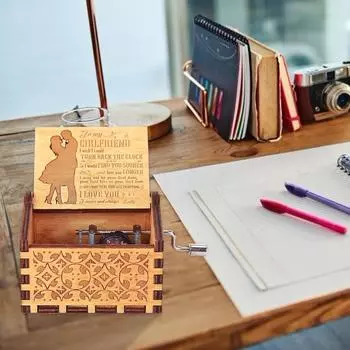 Ты мое солнышко, заводная музыкальная шкатулка с мелодией, винтажная музыкальная шкатулка, рождественский подарок на день рождения, красивый резной музыкальный гаджет