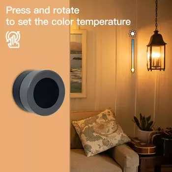 TY Zigbee Smart Knob Switch Автоматизация Беспроводной переключатель сцены Кнопка затемнения Питание от батареи чёрный