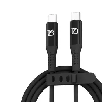 [TYB] Кабель для зарядки Type C, силиконовый, 65 Вт, кабель для зарядки Type-C, ноутбук, зарядка через usb-c, быстрая зарядка, высокоскоростная передача данных, силиконовый кабель для смартфона