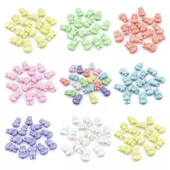 Тыква 5 шт. модные УФ-покрытие ослепляют материалы ручной работы ювелирные аксессуары DIY браслет ожерелье кролик свободные бусины жёлтый