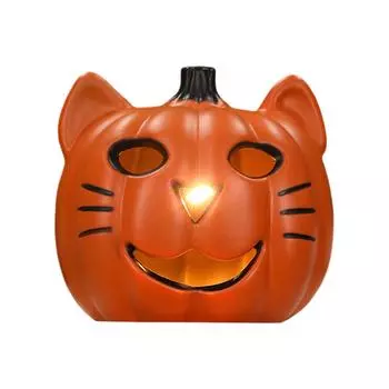 Тыква Хэллоуин Светящееся Украшение Реквизит Орнаменты One Size оранжевый