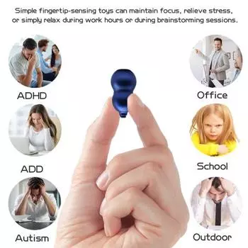 Тыква из алюминиевого сплава, игрушка-фиджет, портативная, для снятия стресса и беспокойства, для детей и подростков чёрный