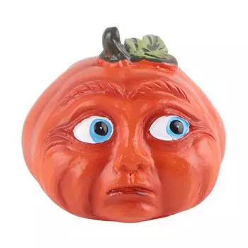 Тыква на Хэллоуин. Украшения из смолы в виде тыквы с реалистичными выражениями для украшения на Хэллоуин. pink