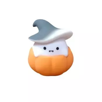 Тыквенный ночник Хэллоуин Силиконовый ночник USB Зарядка 3-ступенчатое затемнение Атмосферный свет One Size