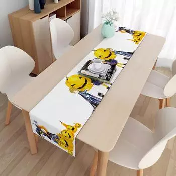 Тыквы Хэллоуин Скатерть Прямоугольная Пылезащитная Украшения Столы Одежда для Хэллоуина Праздник 33*150 cm