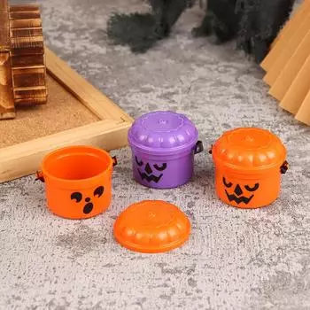 Тыквы на Хэллоуин Маленькое Ведро Милая Тыквенная Вечеринка Праздничные Украшения Аксессуары A4