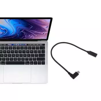 Type C Extension Female to Male Cable 5A Faster Charging and Sync Transfer Cable for Laptop, Tablet Mobile Phone