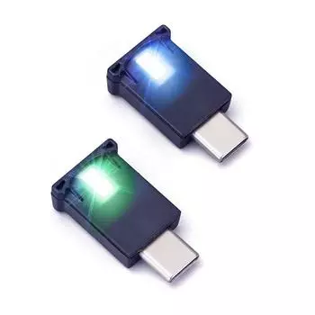 Type-C LED Ambient Light 8 Colors Car Interior Atmosphere Night Lights Neon Gradient Brightness Adjustable Car LED Lamp Light