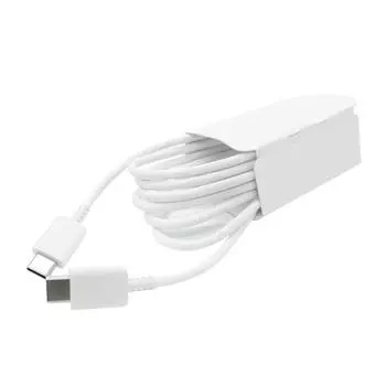 Type C to Type C Cable PD Fast Charging Flexible Type C Data Cord for Android for Note 10 Phone белый