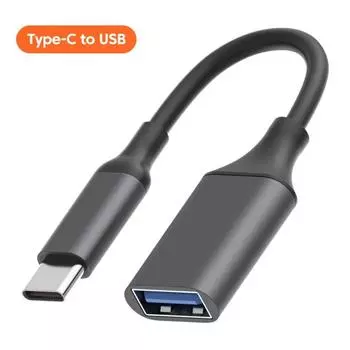 Type C USB OTG Adapter Cable USB A 2.0 Female USB C Adapter Cable PC Laptop чёрный