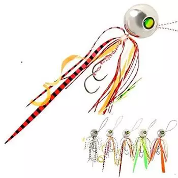 Tyraba tungsten head tie skirt hook 5 color set tie skirt hook Tairababa 1 piece each [ ] + (45g~210g + set) (AH-100g120g150g + AEset)