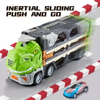 Tyrannosaurus Rex деформируемый вагончик для выброса, складной большой грузовик, игрушки для детей, контейнер для хранения, транспортер, игровой набор, подарок