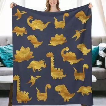 Tyrannosaurus Rex Flannel Bed Blanket Jurassic Blanket Super Soft Plush Dinosaur Blanket 70x100cm