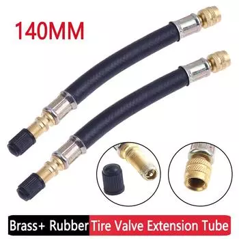 Tyre Valve Flexible Hose Universal Tire Valve Inflatable Rubber Hose 140mm Car Wheels Tyre Valve Stems Extensions Tube Adapter