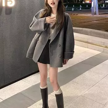 Тысяча золотых ветров шерстяное пальто женское зимнее богатая дочь высокого класса чувство супер красивая плащ куртка новый взрыв S