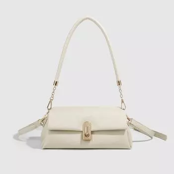 Тысячеслойная белая сумка через плечо Qiao для женщин, модная сумка Glacier White Underarm Bag All Commuter Crossbody Bag для женщин