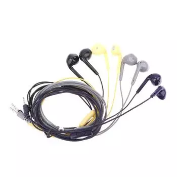 U19 Гладкая поверхность проводные наушники супер бас 3.5 мм наушники со встроенным микрофоном руки шумоподавляющие наушники музыкальная гарнитура белый