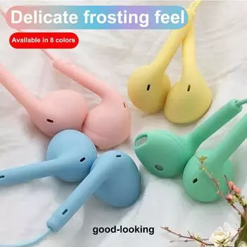 U19 Macaron Candy Series Стерео высокие басы 3,5 мм гарнитура с микрофоном Наушники чёрный