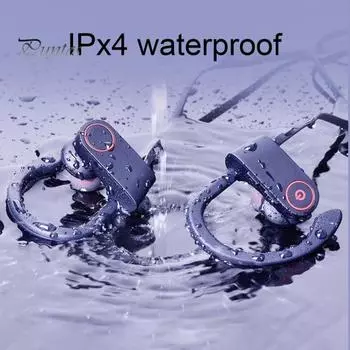 U8 Bluetooth-совместимые наушники с многоточечным подключением, водонепроницаемые, со встроенным микрофоном и сенсорным управлением, спортивные наушники для занятий спортом красный