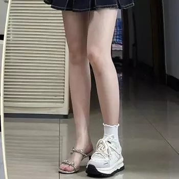 У Чжао Рут есть такие же ретро-кремово-белые туфли для папы в стиле кампуса для женщин 2024 года, популярная универсальная повседневная спортивная обувь Super Fire 35