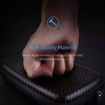 U-дисковый кабель для передачи данных, сумка на молнии, зарядное устройство для мобильного телефона, защита мобильного жесткого диска, сумка для хранения, складной мини-карман для хранения, сумка чёрный