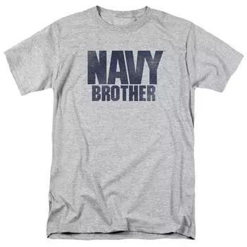 U Navy Brother Usn Usa Military Tee Спортивная серая футболка унисекс S