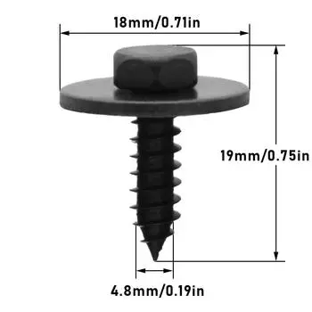 U Nut Hex Screw Chassis Fender Bumper Fastener Undertray Sheet Metal Clip Fixing For BMW E81 E82 E87 E88 F20