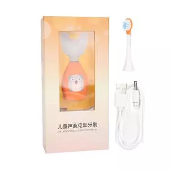 U-образная автоматическая зубная щетка для чистки зубов, водонепроницаемая электрическая зубная щетка для детей