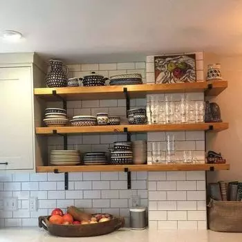 U-образная несущая полка на стене, прочная настенная полка для размещения зеленых растений 250mm-Style A