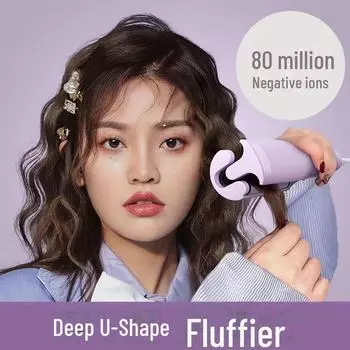 U-образная палочка для завивки волос длиной 32 мм с технологией отрицательных ионов для стойкой укладки без повреждений 4000w negative ion темно-зеленого