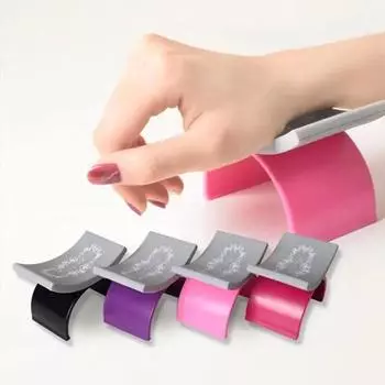 U-образная подушка для дизайна ногтей, силиконовая подушка для дизайна ногтей, подставка для рук, подставка для ногтей, подушка для рук, подушка для маникюрного салона, инструменты для ногтей фиолетовый