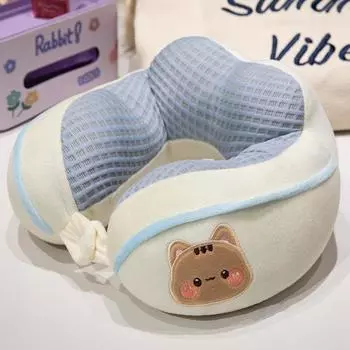 U-образная подушка, Подушка для защиты шеи, Подушка для головы для шейного отдела позвоночника, Подушка для шеи для взрослых, Студенческая U-образная подушка, Лето