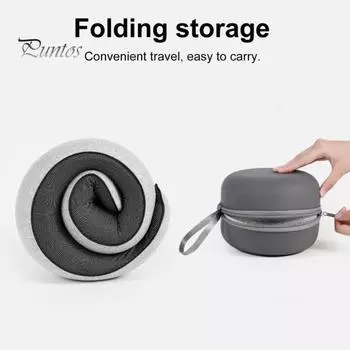 U-образная подушка с эффектом памяти, толстая эластичная, медленно отскакивающая, складная, облегчающая боль, поддерживающая подбородок, поддержка шеи для длительного полета, сон в офисе 1 Set розовый