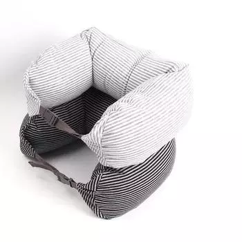 U-образная подушка с частицами пены, хлопковая многофункциональная подушка для путешествий, U-образная подушка для защиты шеи, подголовник для автомобиля, самолета