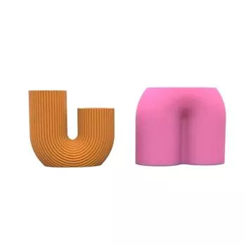 U-образная силиконовая форма для цветов, гипсовая форма из смолы, формы для ароматических свечей, изготовление свечей, домашние свадебные украшения