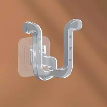 U-образная стойка для тапочек, настенная стойка для хранения слива унитаза, настенная стойка для хранения сандалий в ванной комнате прозрачный