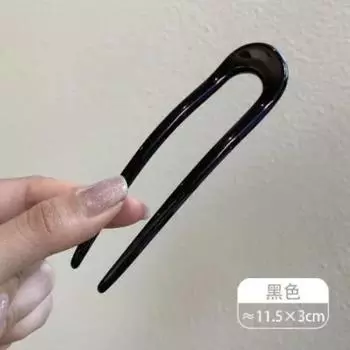 U-образная вилка для волос Элегантный золотистый цвет Сплав Длинные густые волосы Прическа пучок Французская заколка-шпилька Женщины Девушки Украшения для волос Аксессуары