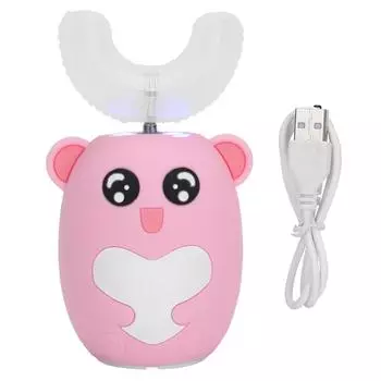 U-образная зубная щетка электрическая щетка для чистки зубов для детей 2-12 лет белый